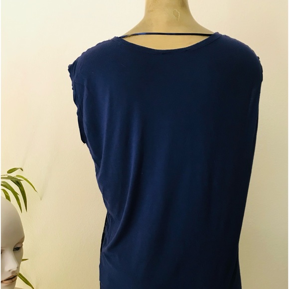 Unique ATMOSPHERE Cool SEQUIN and Appliqué LONDON Themed Sleeveless TOP M/L - Picture 8 of 9